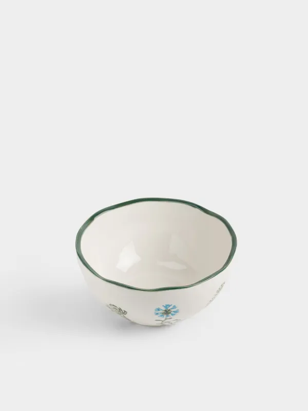 Салатник, 16х8 см, Луговые цветы на кракелюре, Floral meadow, image-3