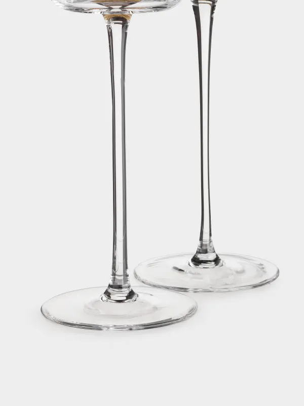 Бокал для шампанского, 270 мл, 2 шт, кристальное стекло, Янтарный шар, Sorento globular, image-4