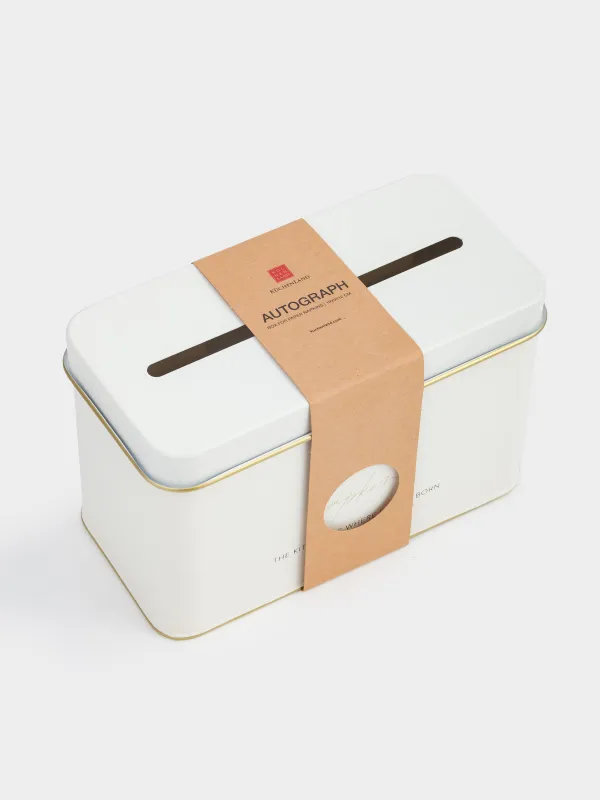 Бокс для бумажных салфеток, 22х12 см, металл, молочно-золотистый, Autograph, image-3