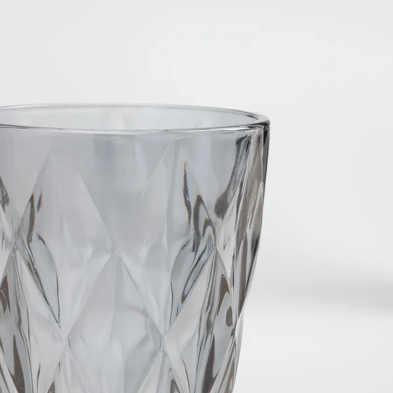 Стақан, 10 см, 270 мл, 6 дана, шыны Р, сұр, Rhomb color, image-6