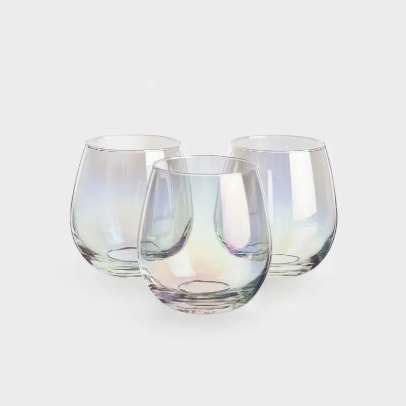 Стақан, 10 см, 460 мл, 6 дана, шыны, інжу-маржан, Floyd polar