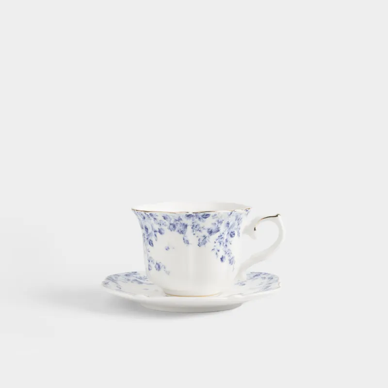 Шай жұбы, 1 адам, 2 зат, 270 мл, фарфор N, алтын жиектері бар, Гжель гүлдері, Tradition Easter