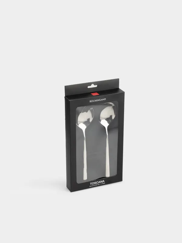 Приборы для сервировки салата, 23 см, 2 пр, ложка/вилка, сталь, Toscana, image-4