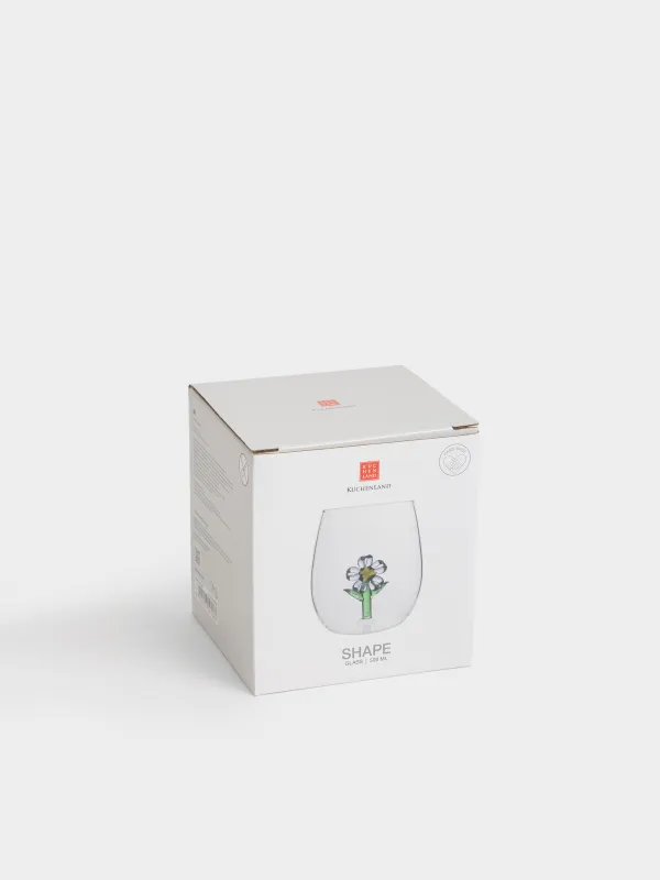 Стақан, 9 см, 500 мл, шыны Б, Гүл, Shape, image-4