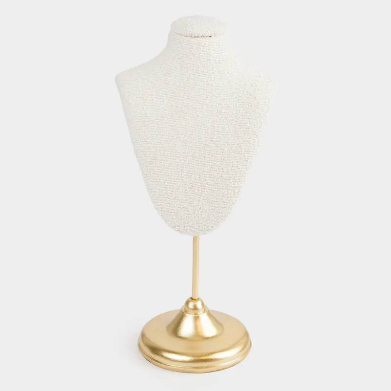 Зергерлік бұйымдарға арналған ұстағыш, 29 см, букле/металл, сүт-алтын түстес, Boucle, image-0