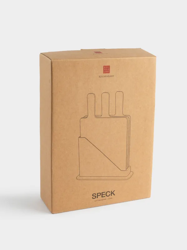 Кесу тақтасы, 32х20 см, 3 дана, стендте, пластик, сұр/сарғылт/қара, Speck, image-6