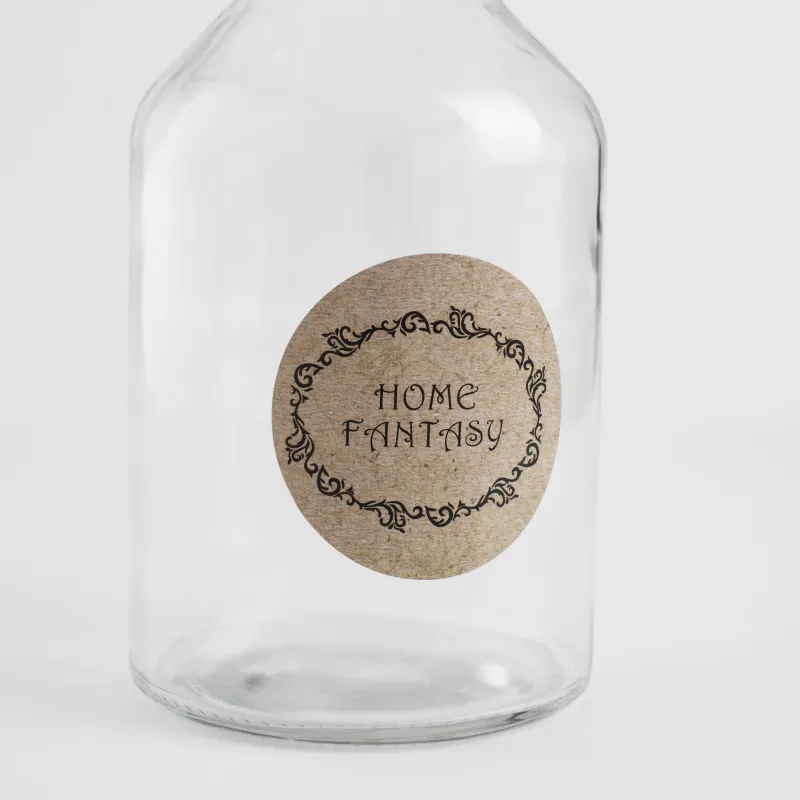 Сусымалы азық-түлікке арналған құты, 750 мл, шыны / тығын, Clear cork, image-1