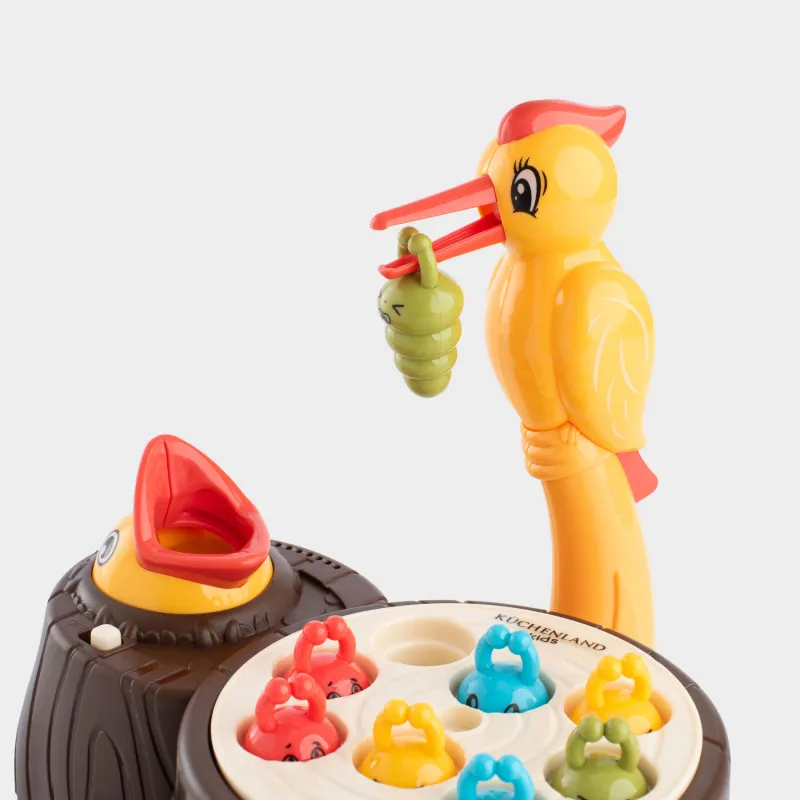 Игрушка-сортер, 17х11 см, развивающая, анимированная, пластик, Съешь червячка, Game, image-6