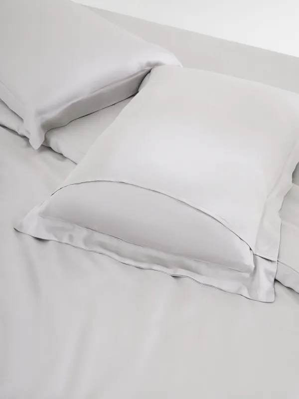 Төсек жабдықтарының жиынтығы, еуро, бамбук, ашық сұр, Pure bamboo, image-6