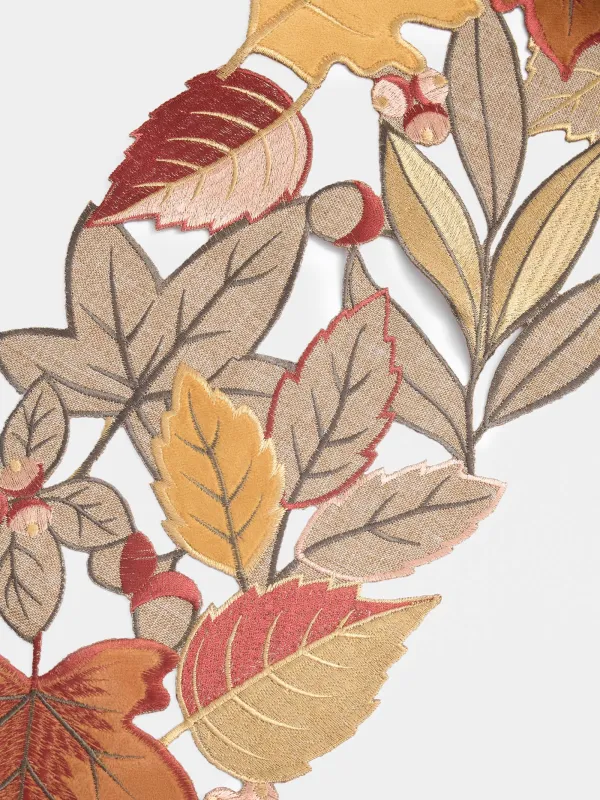 Үстел төсеніші, 20х160 см, полиэстер, сарғылт-қоңыр, Autumn leaves, Autumn leave, image-1