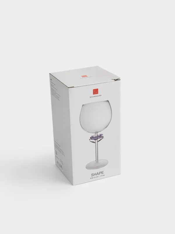 Шарап бокалы, 450 мл, шыны, Гүл, Shape, image-4