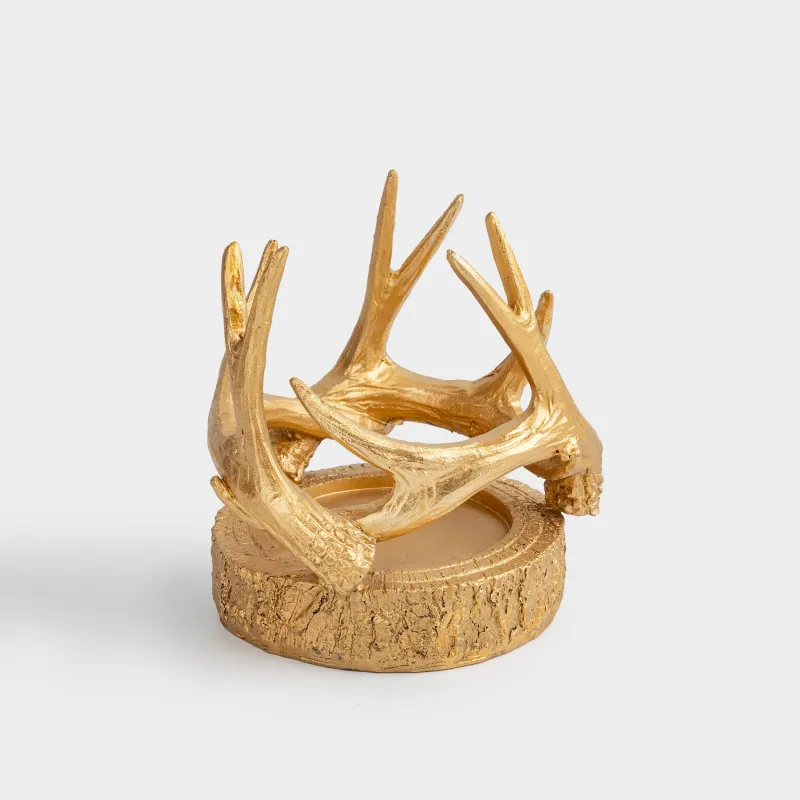 Подсвечник, 12 см, Deer gold