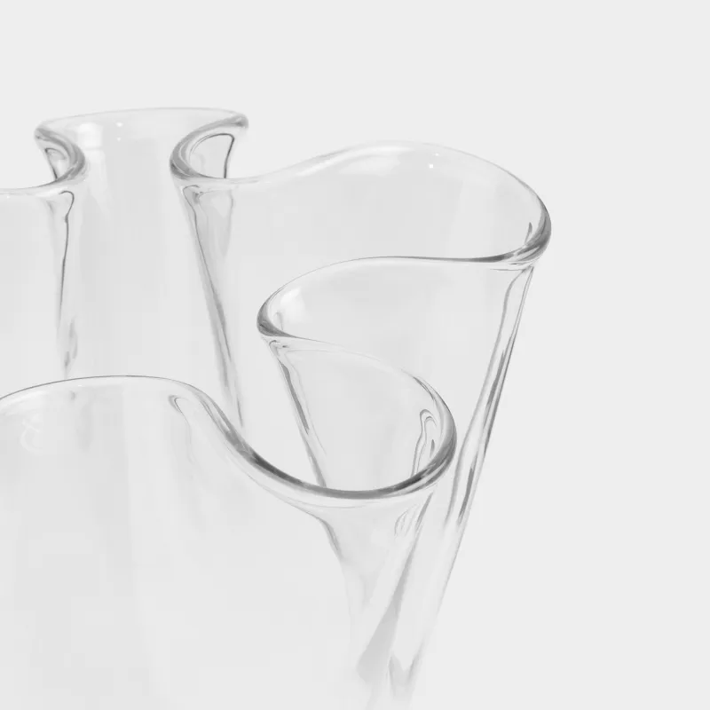 Гүл вазасы, 31 см, шыны, Мыжылған әсер, Crumple, image-3