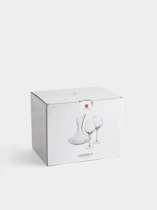 Шарап жинағы, 2 парсы, 3 пр, декантермен, шыны, Charm V, image-10