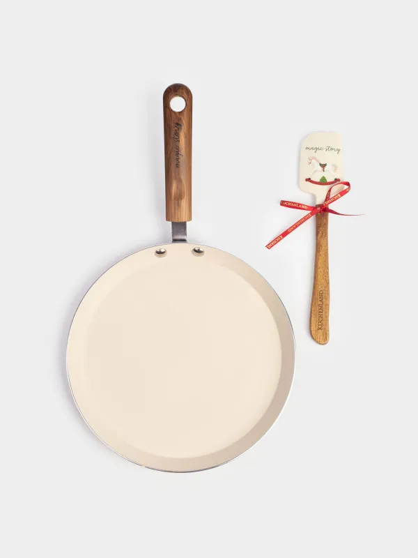 Құймақ табасы, 22 см, шпательмен, металл/ағаш, жасыл, Жылқы, Christmas tree, image-1