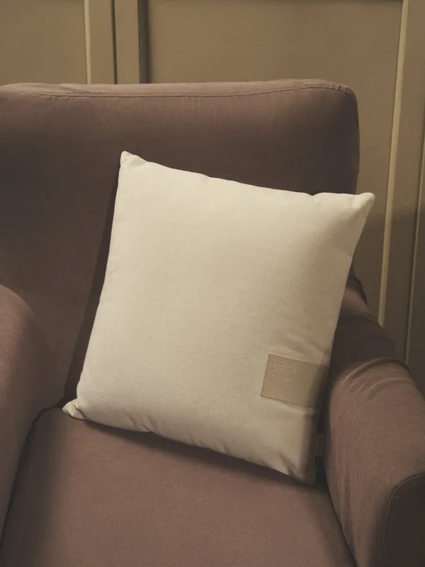 Подушка декоративная, 45х45 см, вельвет, молочная, Silk velvet, image-2