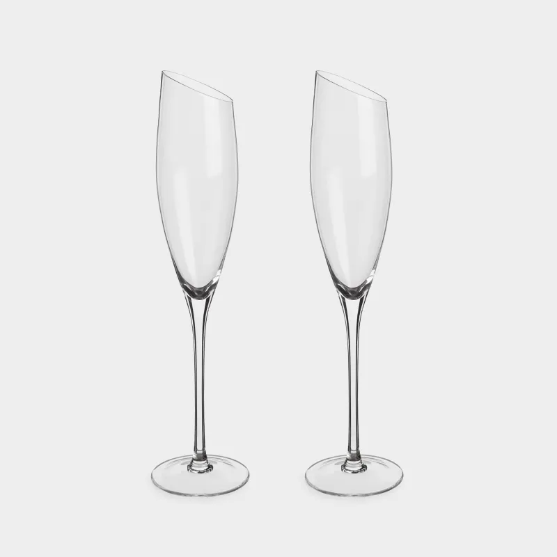Бокал для шампанского, 180 мл, 2 шт, кристальное стекло, Charm L