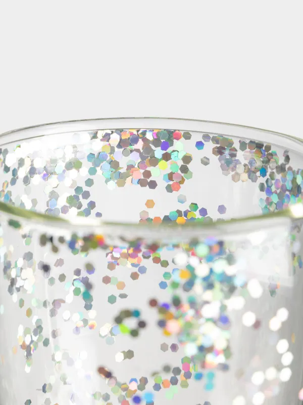 Шыныаяқ, 290 мл, 2 дана, шыны Б, күміс секвинтками, Air sparkly, image-2