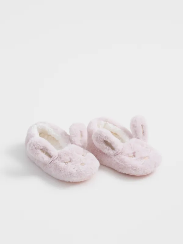 Тапочки-носки женские, искусственный мех/шерпа, Funny warm, image-2