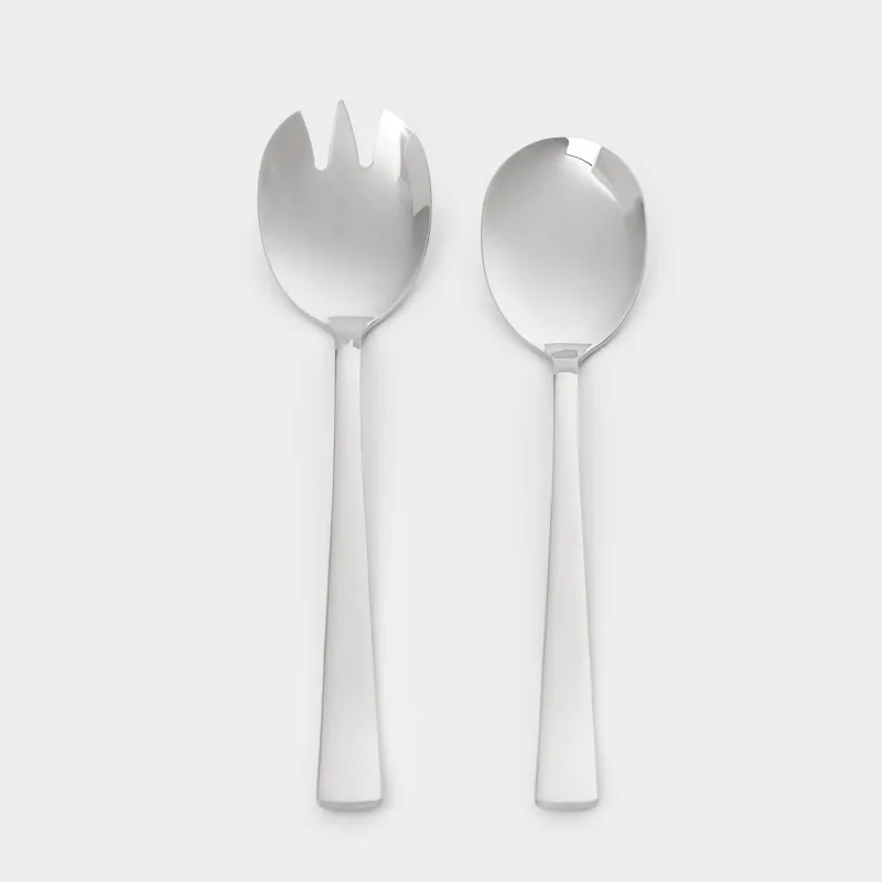 Салатқа арналған құрылғылар, 24 см, 2 зат, қасық/шанышқы, болат, Brugge