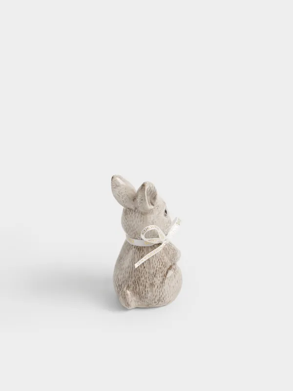 Тұз немесе бұрышқа арналған ыдыс, 10 см, керамика, қоңыр, Қоян, Easter lace, image-2