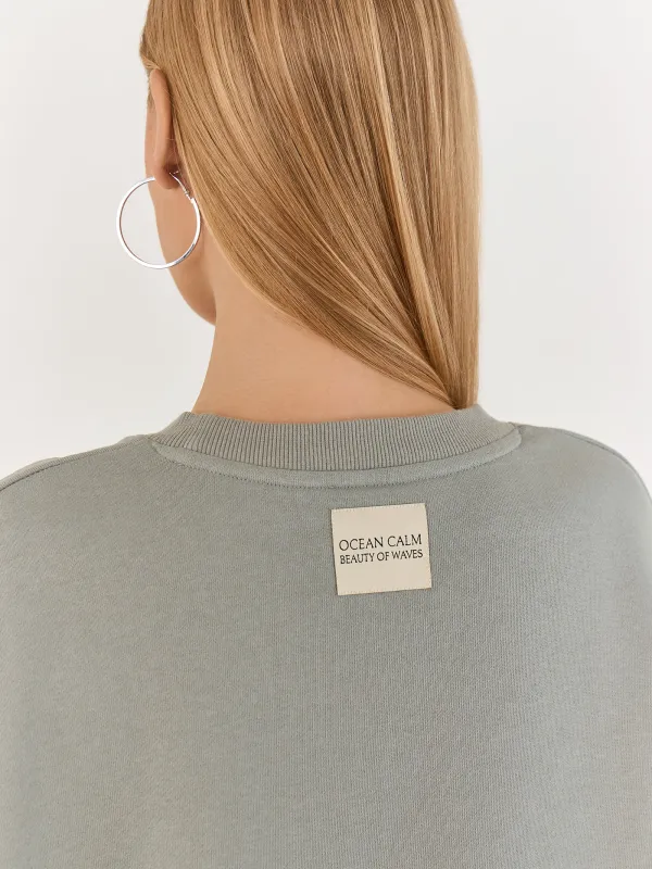 Әйелдер футболкасы, өлшемі M, мақта, хаки, Leonila, image-3