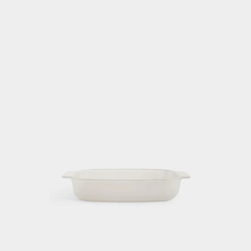 Форма для запекания, 35х23 см, стекло Т, прямоугольная, бежево-молочная, матовая, Cook matte