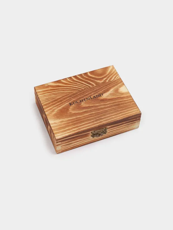 Набор кубиков для охлаждения напитков, 12 пр, с щипцами, в коробке, мрамор/сталь, Bar, image-3