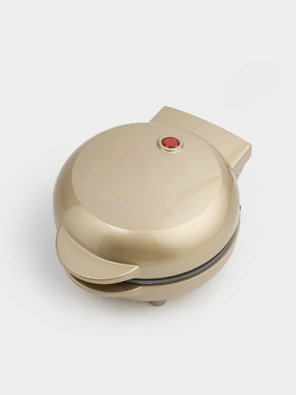 Вафельница, электрическая, 550 Вт, бакелит/металл, золотистая, Сердце, Vintage kitchen, image-1