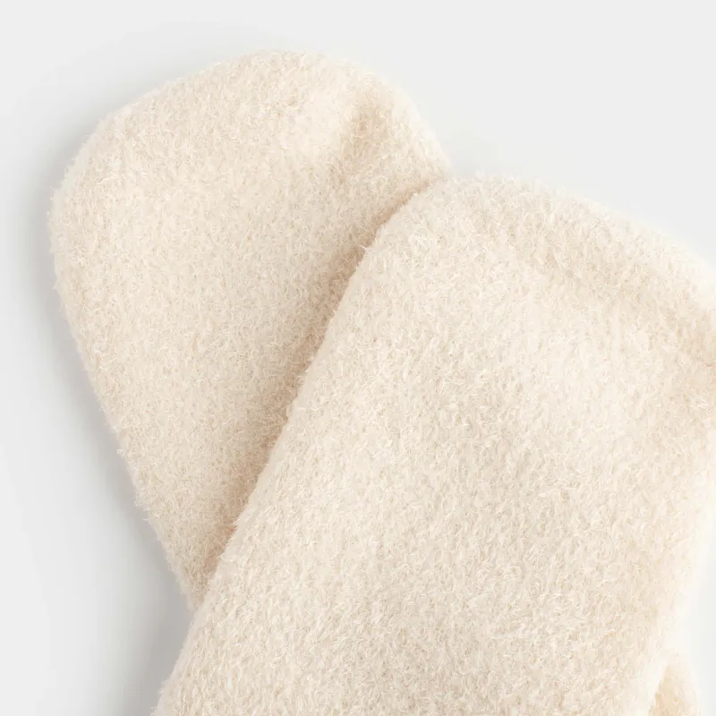 Өкшеге арналған СПА-гельді шұлықтар 36-40, қайта пайдалануға болады, полиэстер, сүт түстес, қысқа, Спа, image-4