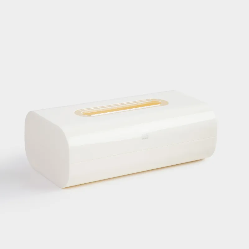 Бокс для бумажных салфеток, 24х14 см, пластик/акрил, молочный, Eleos, image-2