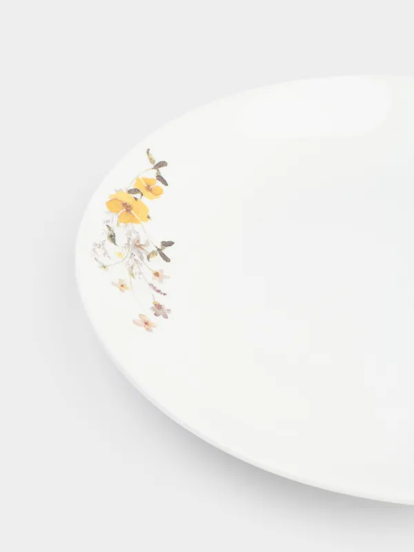 Тарелка закусочная, 23 см, 2 шт, фарфор N, белая, Желтые цветы, Floweri, image-5