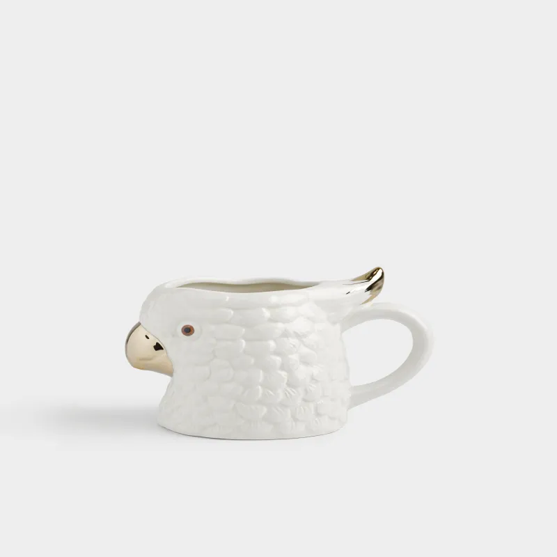 Саптыаяқ, 470 мл, керамика, сүт түстес және алтын түстес, Тотықұс, Glorious bird, image-1