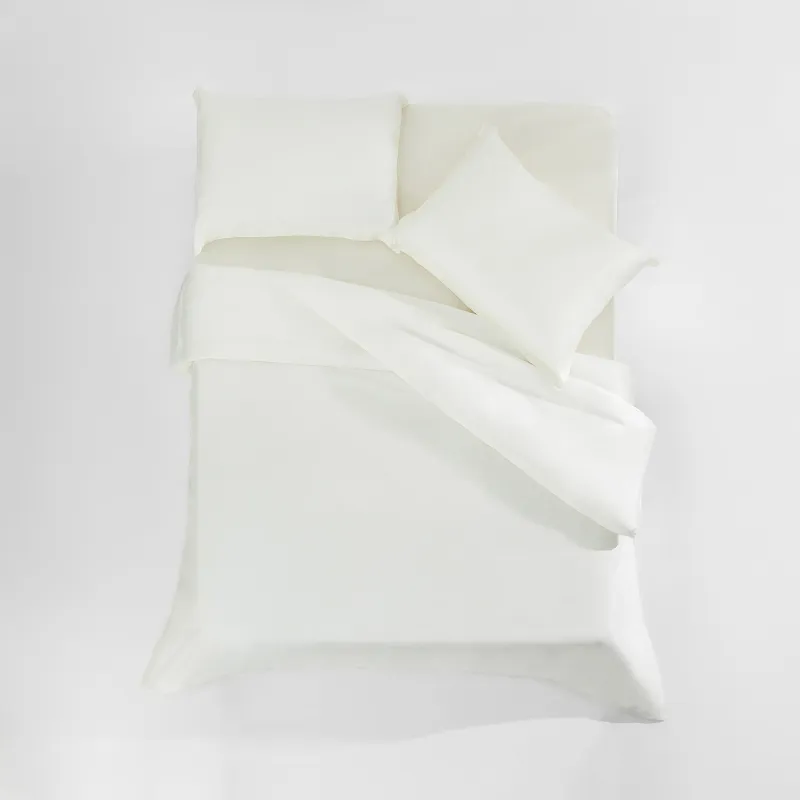 КПБ евро, бамбук, слоновая кость, Pure bamboo