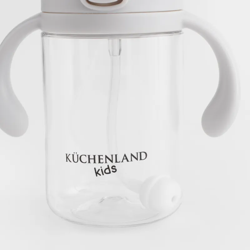 Ішуге арналған бөтелке, балаларға арналған, 240 мл, тритан, сұр, Kiddy, image-4