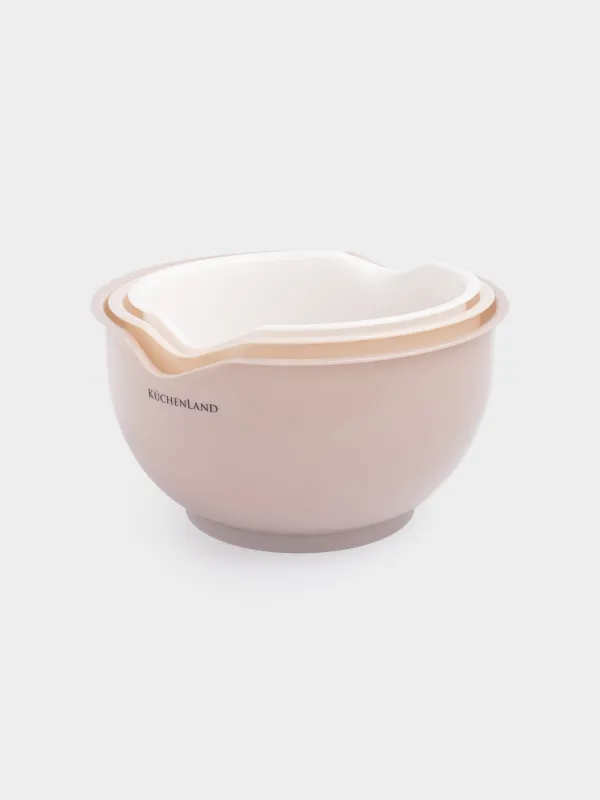 Тостаған, 1,5/2/2,5 L, 3 дана, қара өрік, пластик, бежевый / кілегей / сүт, Soft kitchen, image-7