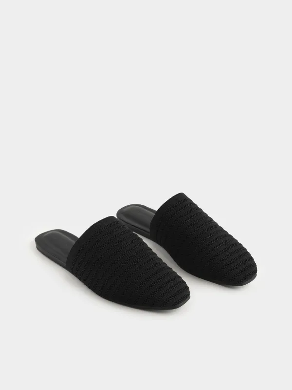 Әйелдер тәпішкелері, өлшемі 36-37, мақта/полиуретан, қара, Verla, image-4