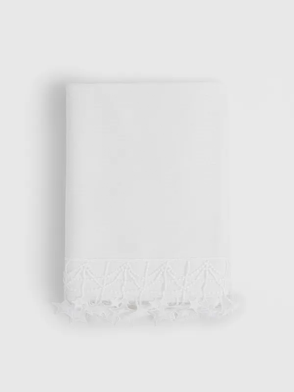 Дастархан, 170х250 см, шілтерлі, полиэстер, ақ, Жұлдыздар, Stars framed, image-8