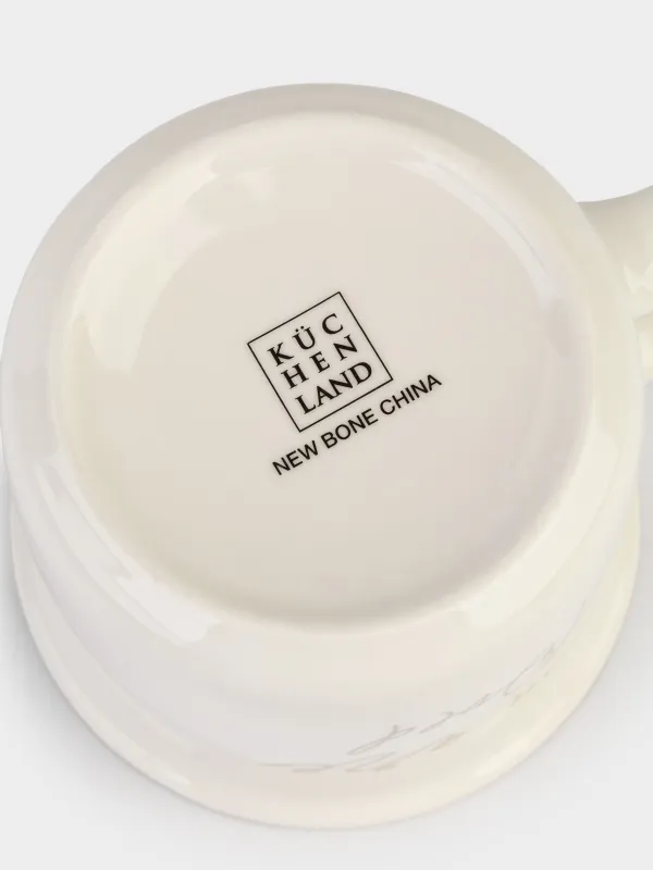 Саптыаяқ, 400 мл, фарфор N, ақ-алтын, Дизайн, Mug title, image-3