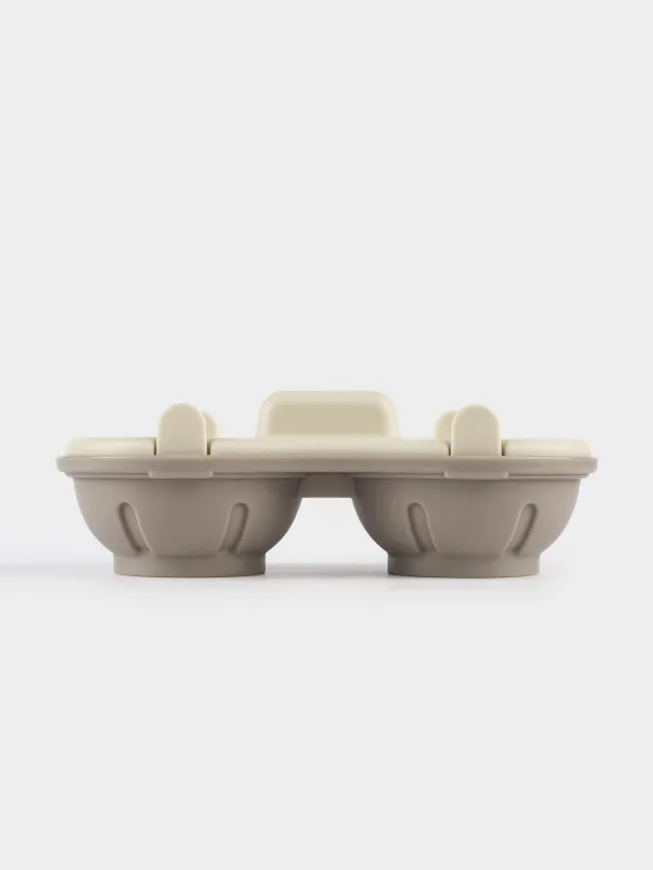 Микротолқынды пеште пісірілетін жұмыртқа пішіні, 22x12 см, 2 зат, пластик, түс, Soft kitchen, image-2