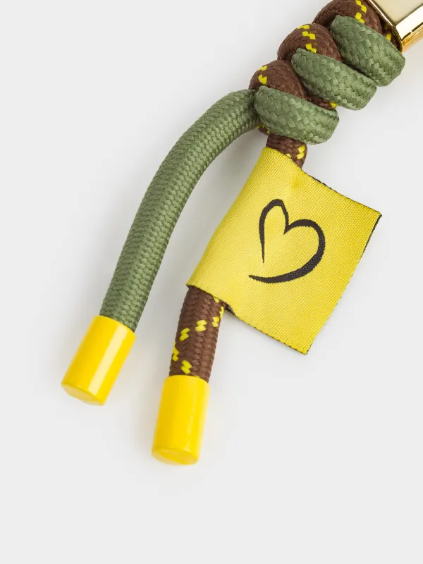 Брелок, 22 см, полиэстер/пластик, зеленый, Узлы, Knot, image-2