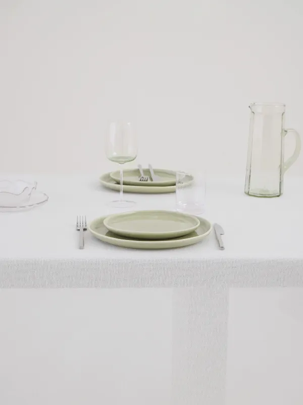 Скатерть, 170х250 см, полиэстер, белая, Hemstitch, image-3