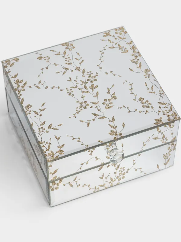 Зергерлік қобдиша, 13х8 см, шыны, айнасы бар, Бұтақтар, Glossy, image-2