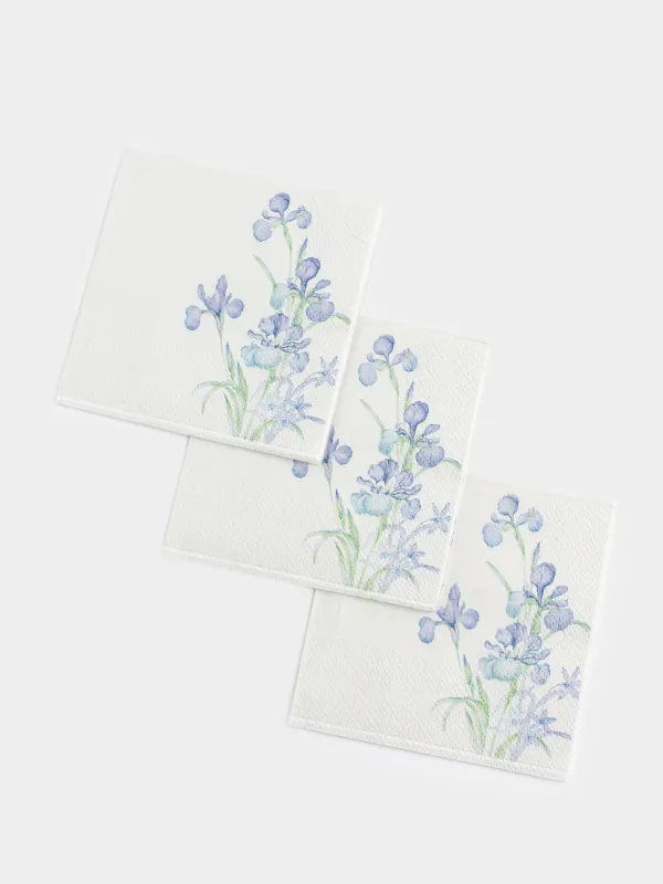 Қағаз майлықтар, 21х21 см, 20 дана, шаршы, ақ, Құртқашаш, Iris garden, image-2