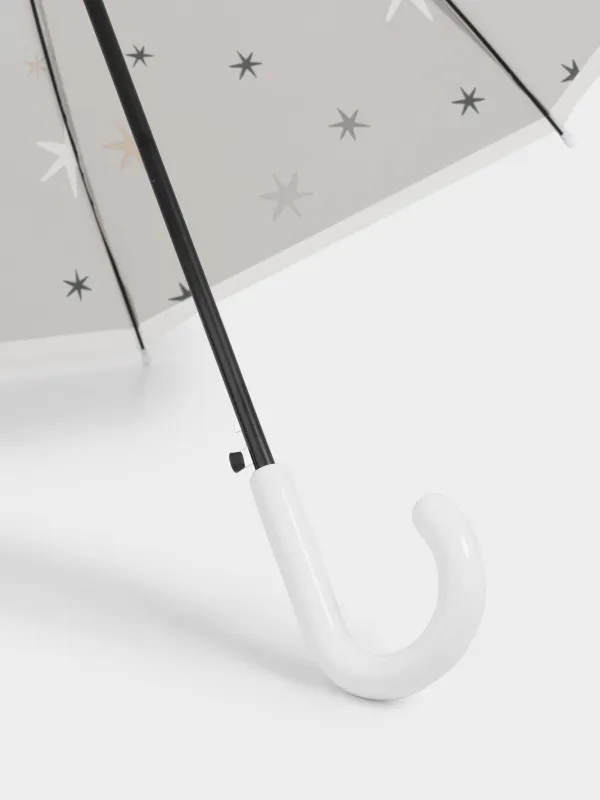 Қолшатыр-таяқ, 70 см, балаларға арналған, полиоксиэтилен, көгілдір, Жұлдыздар, Aspen, image-2