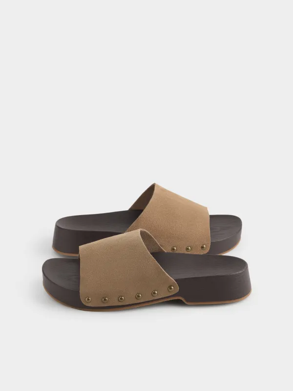 Әйелдер сандалдары, өлшемі 36, табиғи күдері/полиуретан, қоңыр, Steffi, image-5