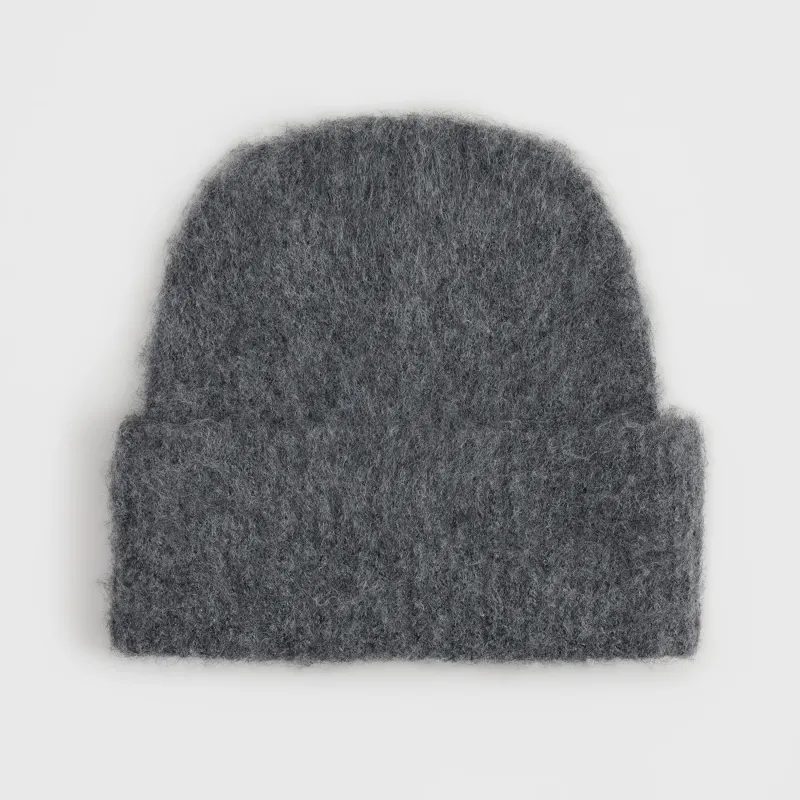 Әйелдер бас киімі, бірыңғай өлшем, нейлон/акрил/полиэстер, қою сұр, Knitting fuzz