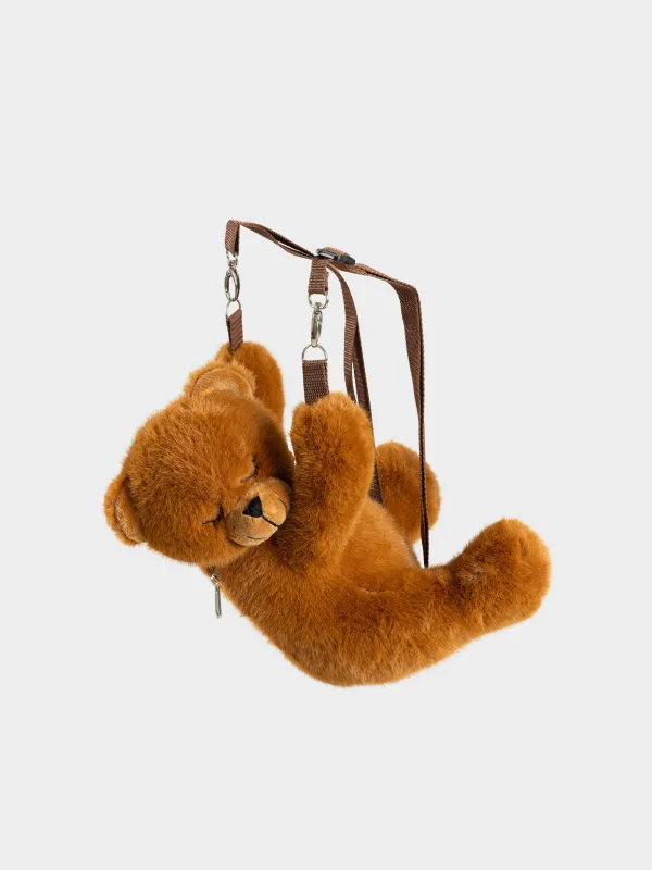 Рюкзак, 30х20 см, балаларға арналған, полиэстер, сарғылт-қоңыр, Ұйықтап жатқан аю, Bear, image-1