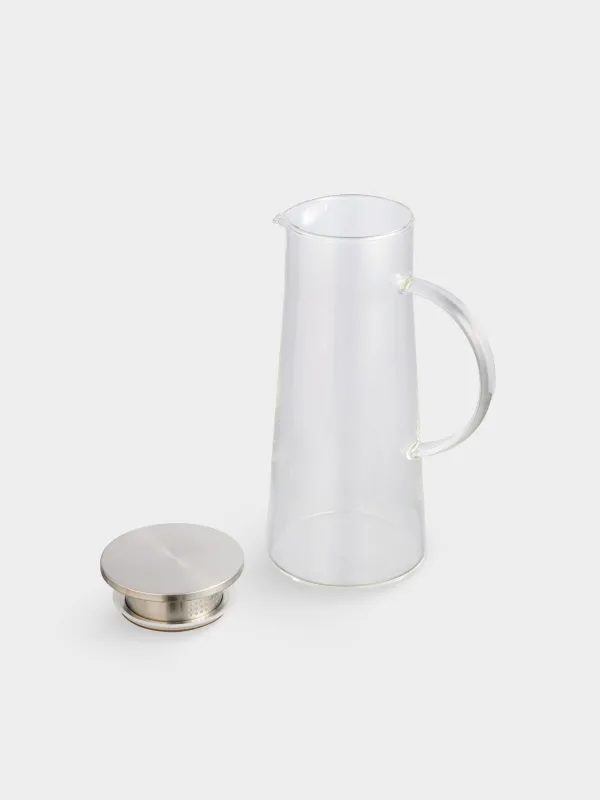 Құмыра, 1,3 л, сүзгі қақпағы, пайдаланылған Шыны / Болат, Пирамида, image-2