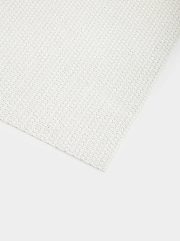 Аспаптарға арналған майлық, 30х45 см, ПВХ, тікбұрышты, сүт түстес, күмістен жасалған жіп, Solid, image-2